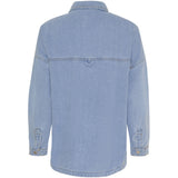 MARTA DU CHATEAU Marta du Chateau dame Denim Skjorte MDC-203-8218 Shirt Blue Denim
