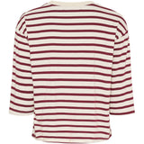 MARTA DU CHATEAU Marta du Chateau dame T-Shirt MdcBrooklyn 58351 T-shirt Beige/Bordeaux