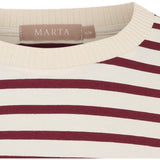 MARTA DU CHATEAU Marta du Chateau dame T-Shirt MdcBrooklyn 58351 T-shirt Beige/Bordeaux