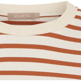 MARTA DU CHATEAU Marta du Chateau dame T-Shirt MdcBrooklyn 58351 T-shirt Beige/Rust