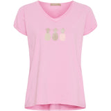 MARTA DU CHATEAU Marta du Chateau dame T-shirt MdcGemma 22031 Restudsalg Pink