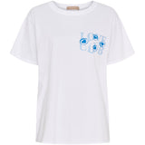 MARTA DU CHATEAU Marta du Chateau dame T-shirt MdcInge -0532 T-shirt White/Azzuro
