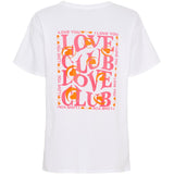 MARTA DU CHATEAU Marta du Chateau dame T-shirt MdcInge -0532 Restudsalg White/Pink Fluo
