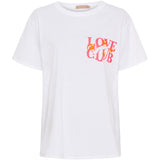 MARTA DU CHATEAU Marta du Chateau dame T-shirt MdcInge -0532 Restudsalg White/Pink Fluo