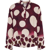 MARTA DU CHATEAU Marta du Chateau dame bluse MdcAspen 7704 Shirt VinoEZ552DB