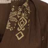 MARTA DU CHATEAU Marta du Chateau dame bluse MdcBayleaf 7705 Shirt Moro30