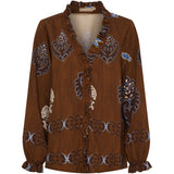 MARTA DU CHATEAU Marta du Chateau dame bluse MdcBrook 7648 Shirt Marrone3257tpk