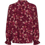 MARTA DU CHATEAU Marta du Chateau dame bluse MdcJoceline 5891 Shirt Bordeaux840TPN