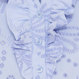 MARTA DU CHATEAU Marta du Chateau dame bluse MdcLinda 6317E Shirt Celeste