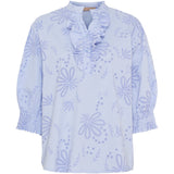 MARTA DU CHATEAU Marta du Chateau dame bluse MdcLinda 6317E Shirt Celeste