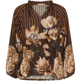 MARTA DU CHATEAU Marta du Chateau dame bluse MdcOctavia 003B Shirt Marrone6022