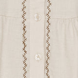 MARTA DU CHATEAU Marta du Chateau dame bluse MdcPoppy 7473 Shirt Sabbia102