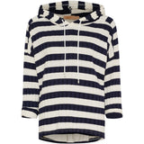 MARTA DU CHATEAU Marta du Chateau dame bluse med hætte MdcYsaline 21146 Restudsalg Navy