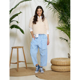 MARTA DU CHATEAU Marta du Chateau dame bukser MdcFlorence 62786 Pant Celeste2389