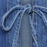 MARTA DU CHATEAU Marta du Chateau dame jakke MdcErin MDC248-V9105 Denim Jacket Blue Denim