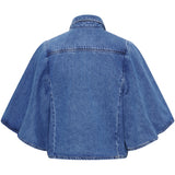 MARTA DU CHATEAU Marta du Chateau dame jakke MdcMarika MDC237-V9081B Shirt Blue Denim