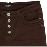 MARTA DU CHATEAU Marta du Chateau dame jeans MdcNoma MDC230-8710 Jeans Brown
