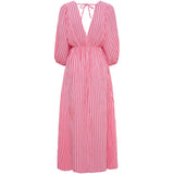 MARTA DU CHATEAU Marta du Chateau dame kjole MdcClario 84642 Dress Red/Baby Pink