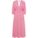 MARTA DU CHATEAU Marta du Chateau dame kjole MdcClario 84642 Dress Red/Baby Pink
