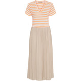 MARTA DU CHATEAU Marta du Chateau dame kjole MdcIngfrid 7334 Dress Beige/Orange