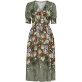 MARTA DU CHATEAU Marta du Chateau dame kjole MdcLydia 25216 Dress Military0460