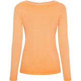 MARTA DU CHATEAU Marta du Chateau dame langærmet T-Shirt MdcBelinda 24160 LS Tee Arancio