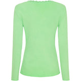 MARTA DU CHATEAU Marta du Chateau dame langærmet T-Shirt MdcCalista 2500 LS Tee Green Neo