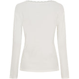 MARTA DU CHATEAU Marta du Chateau dame langærmet T-Shirt MdcCalista 2500 Restudsalg Panna