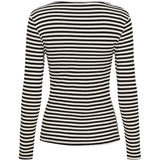 MARTA DU CHATEAU Marta du Chateau dame langærmet T-Shirt MdcJosiane 49066 LS Tee Black/Greggio