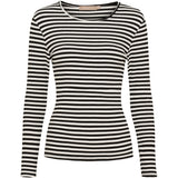 MARTA DU CHATEAU Marta du Chateau dame langærmet T-Shirt MdcJosiane 49066 LS Tee Black/Greggio