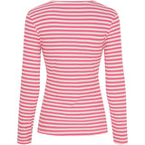 MARTA DU CHATEAU Marta du Chateau dame langærmet T-Shirt MdcJosiane 49066 LS Tee Cardinale/Greggio