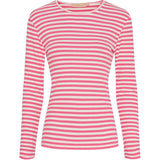 MARTA DU CHATEAU Marta du Chateau dame langærmet T-Shirt MdcJosiane 49066 LS Tee Cardinale/Greggio