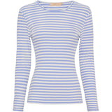 MARTA DU CHATEAU Marta du Chateau dame langærmet T-Shirt MdcJosiane 49066 LS Tee Celeste/greggio