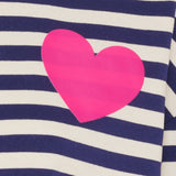 MARTA DU CHATEAU Marta du Chateau dame langærmet T-shirt MdcVilda 58903 LS Tee Navy/Fuxia