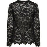 MARTA DU CHATEAU Marta du Chateau dame langærmet blonde t-shirt MdcMilley 7707 LS Tee Black