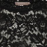 MARTA DU CHATEAU Marta du Chateau dame langærmet blonde t-shirt MdcMilley 7707 LS Tee Black