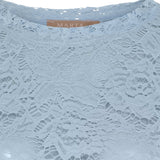 MARTA DU CHATEAU Marta du Chateau dame langærmet blonde t-shirt MdcMilley 7707 LS Tee Light blue