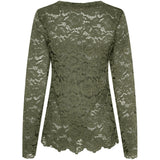 MARTA DU CHATEAU Marta du Chateau dame langærmet blonde t-shirt MdcMilley 7707 LS Tee Militairy