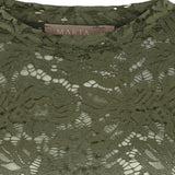 MARTA DU CHATEAU Marta du Chateau dame langærmet blonde t-shirt MdcMilley 7707 LS Tee Militairy