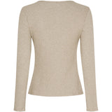MARTA DU CHATEAU Marta du Chateau dame langærmet t-shirt 38915M LS Tee Beige