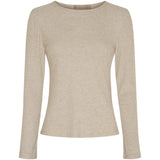 MARTA DU CHATEAU Marta du Chateau dame langærmet t-shirt 38915M LS Tee Beige