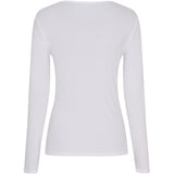 MARTA DU CHATEAU Marta du Chateau dame langærmet t-shirt MdcAster 4906 LS Tee Optical White