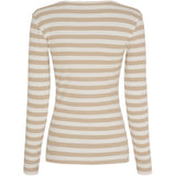 MARTA DU CHATEAU Marta du Chateau dame langærmet t-shirt MdcBegonia 7702 LS Tee Beige