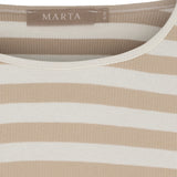 MARTA DU CHATEAU Marta du Chateau dame langærmet t-shirt MdcBegonia 7702 LS Tee Beige