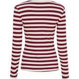 MARTA DU CHATEAU Marta du Chateau dame langærmet t-shirt MdcBegonia 7702 LS Tee Bordeaux