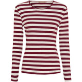 MARTA DU CHATEAU Marta du Chateau dame langærmet t-shirt MdcBegonia 7702 LS Tee Bordeaux