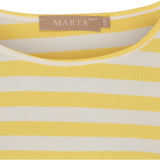 MARTA DU CHATEAU Marta du Chateau dame langærmet t-shirt MdcBegonia 7702 LS Tee Giallo