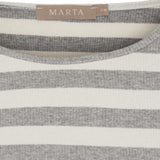 MARTA DU CHATEAU Marta du Chateau dame langærmet t-shirt MdcBegonia 7702 LS Tee GreyMelange10