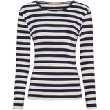 MARTA DU CHATEAU Marta du Chateau dame langærmet t-shirt MdcBegonia 7702 LS Tee Navy