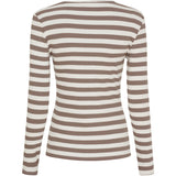 MARTA DU CHATEAU Marta du Chateau dame langærmet t-shirt MdcBegonia 7702 LS Tee Tortora
